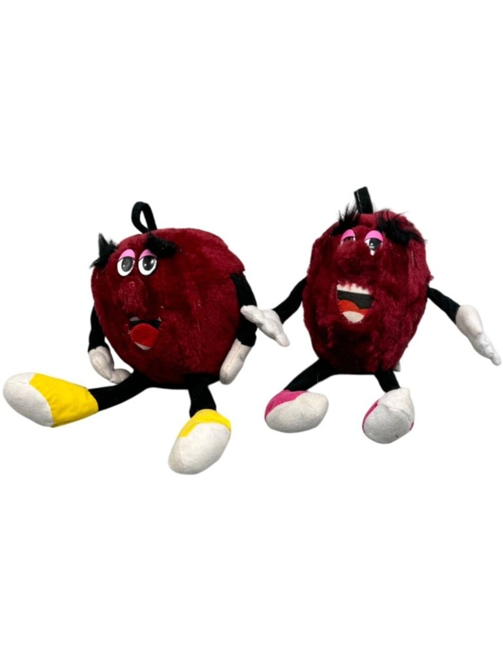 ACE Novelty Co. California Raisins Plush Toys Set Of Two 10" Tall READ
